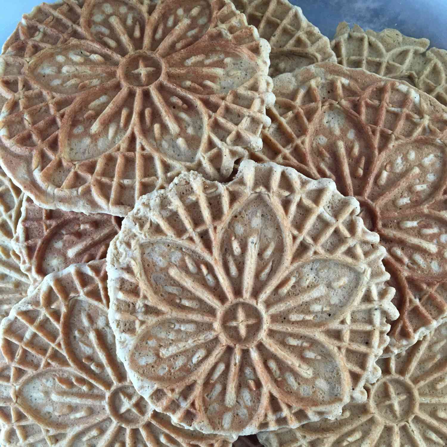 Spiced Ginger Pizzelle