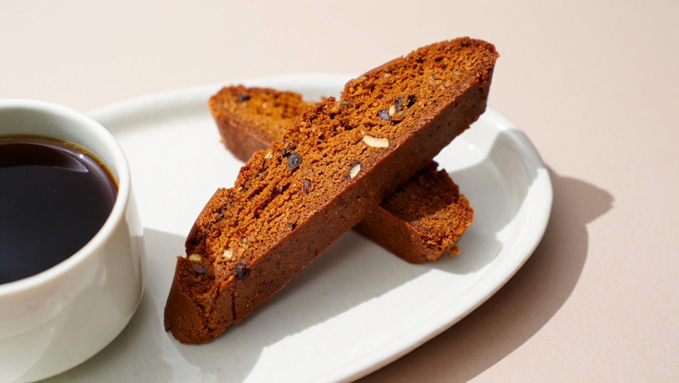 Spiced Gingerbread Biscotti