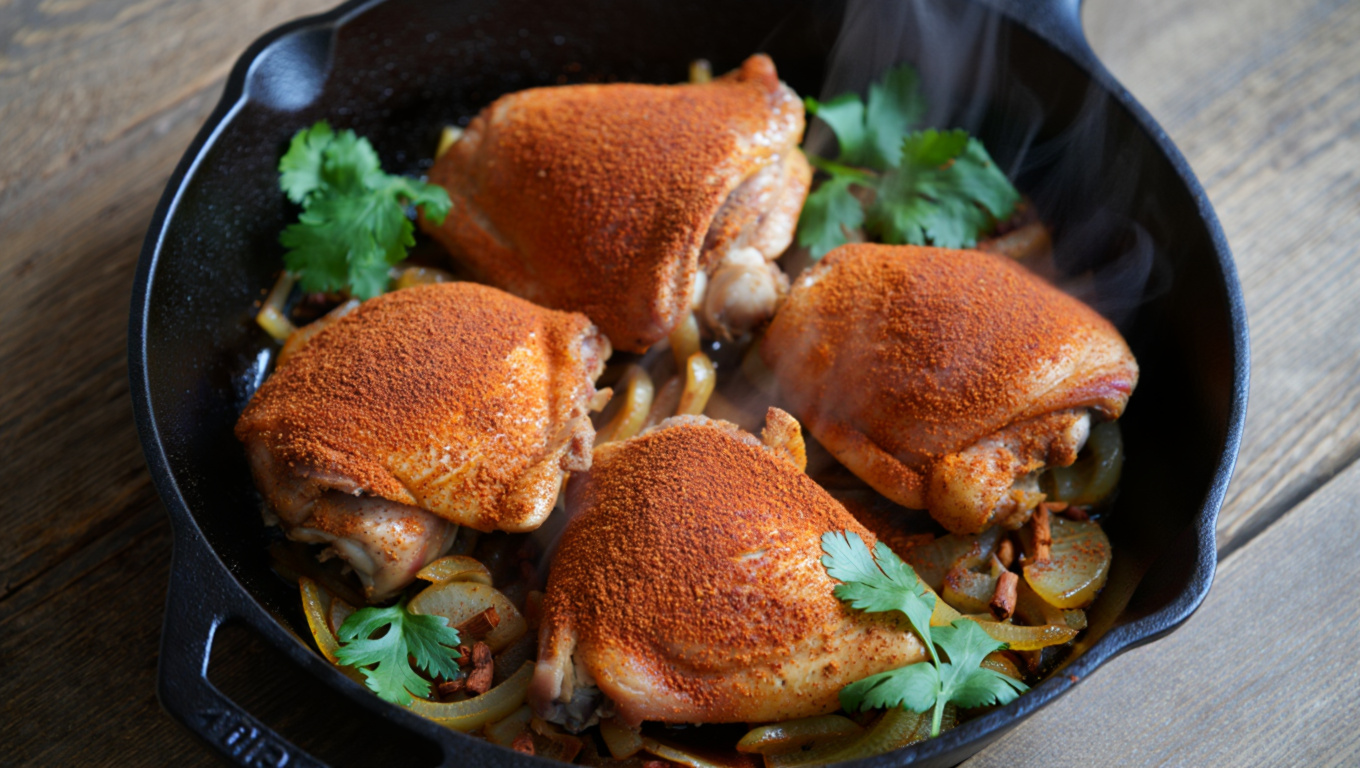 Spiced Moroccan Chicken Thighs