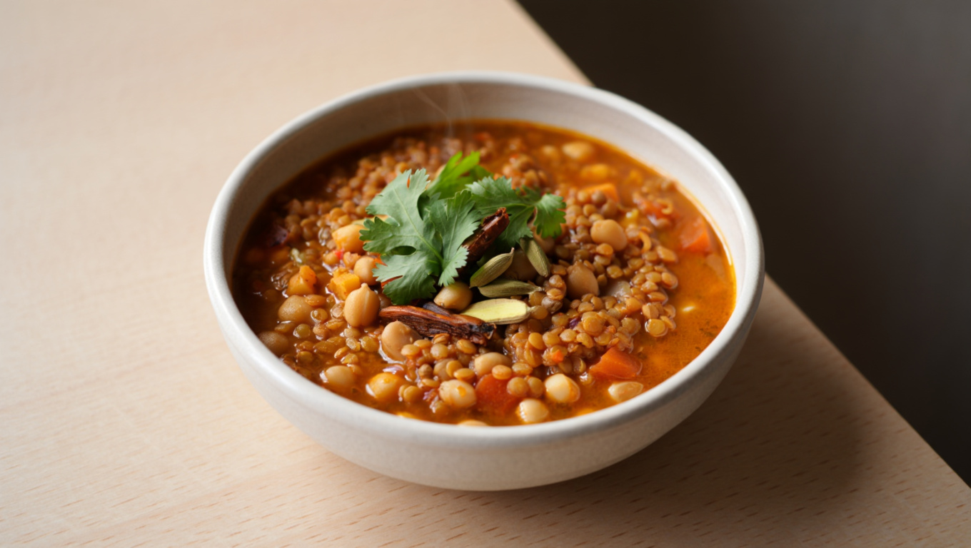 Spiced Moroccan Lentil Soup