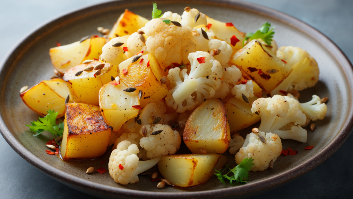 Spiced Potato and Cauliflower