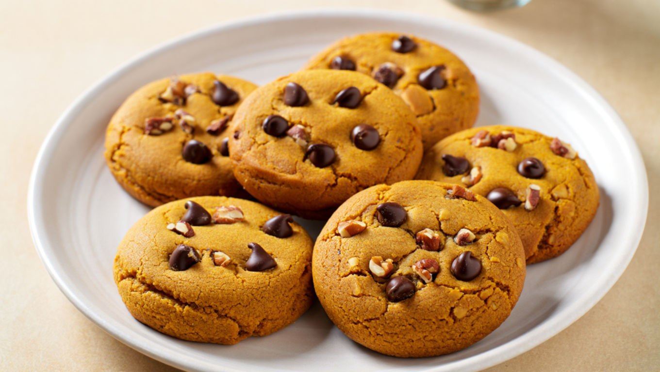 Spiced Pumpkin Chocolate Chip Cookies
