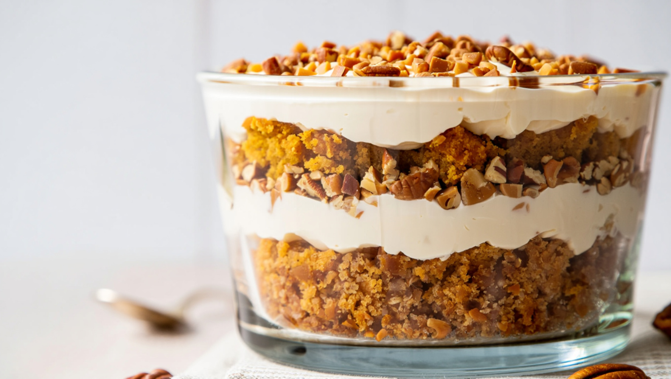 Spiced Pumpkin Cream Trifle