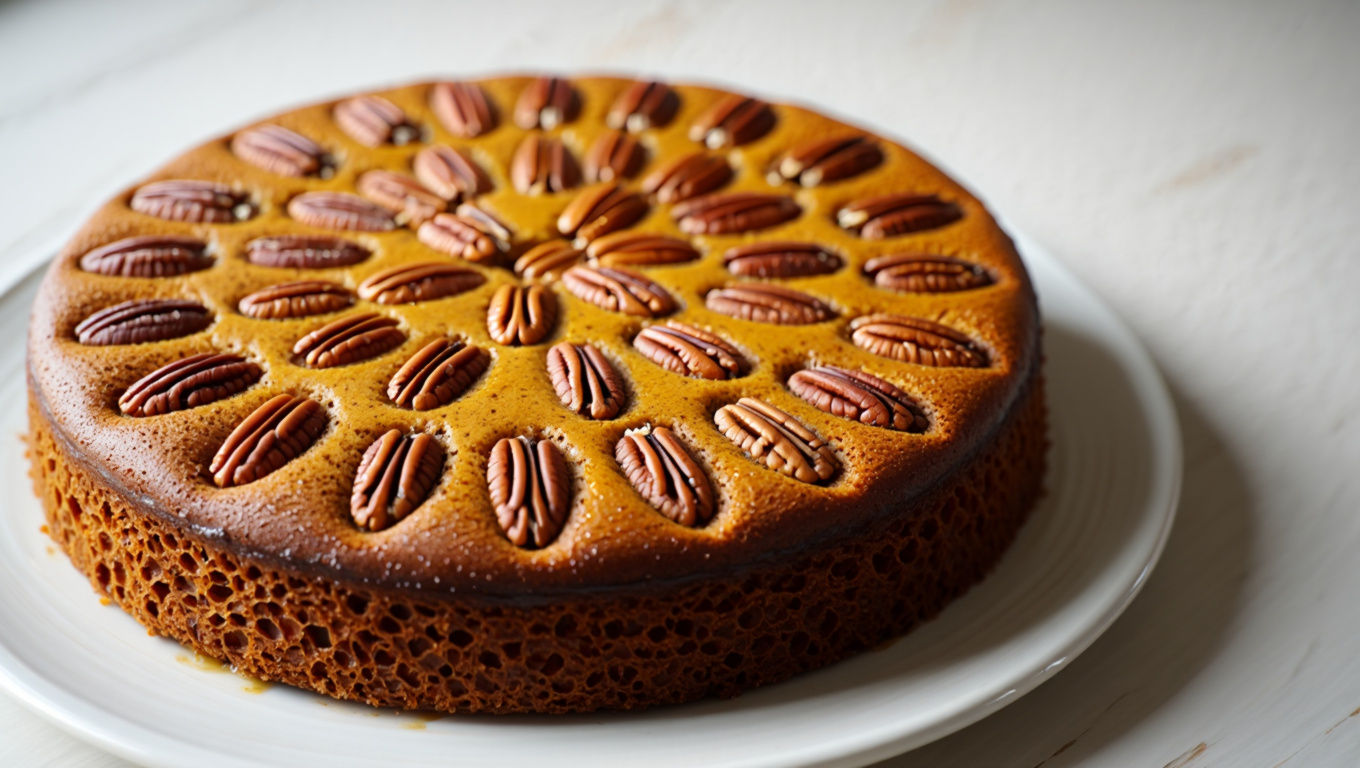 Spiced Pumpkin Pecan Cake