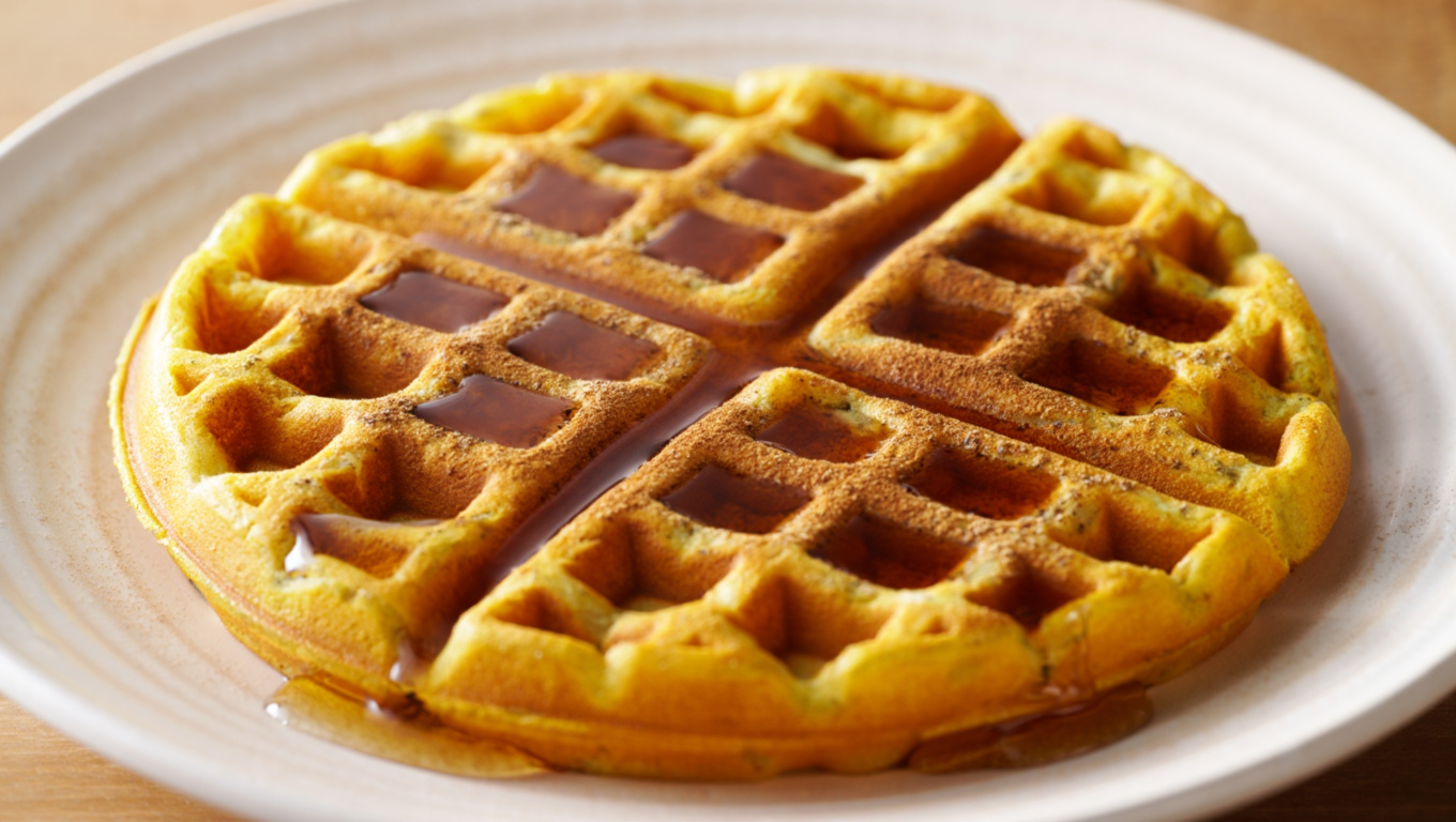 Spiced Pumpkin Waffles