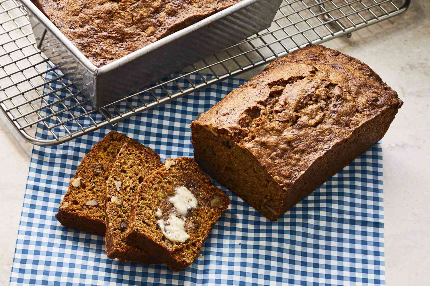 Spiced Pumpkin Zucchini Bread