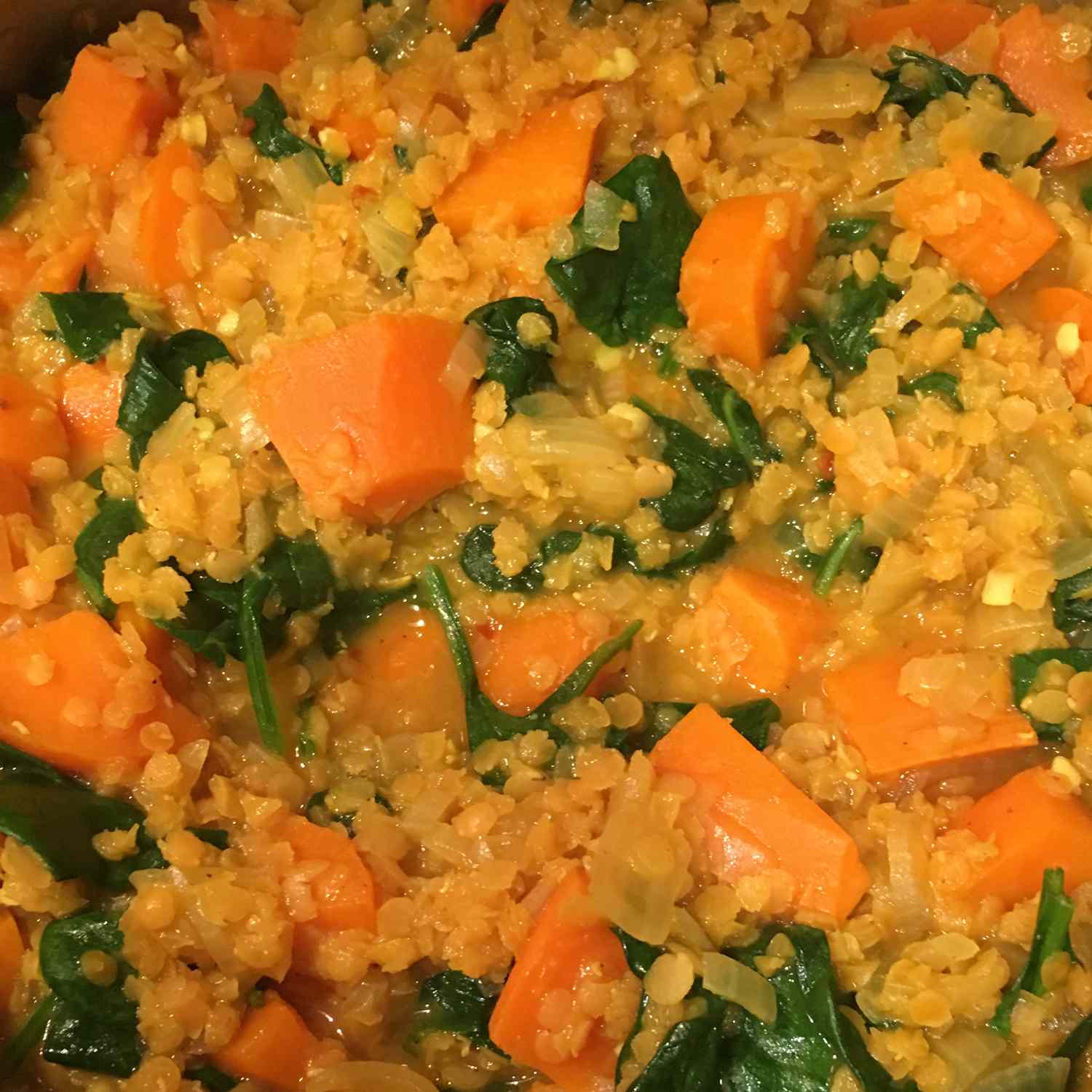 Spiced Sweet Potato Lentil Soup