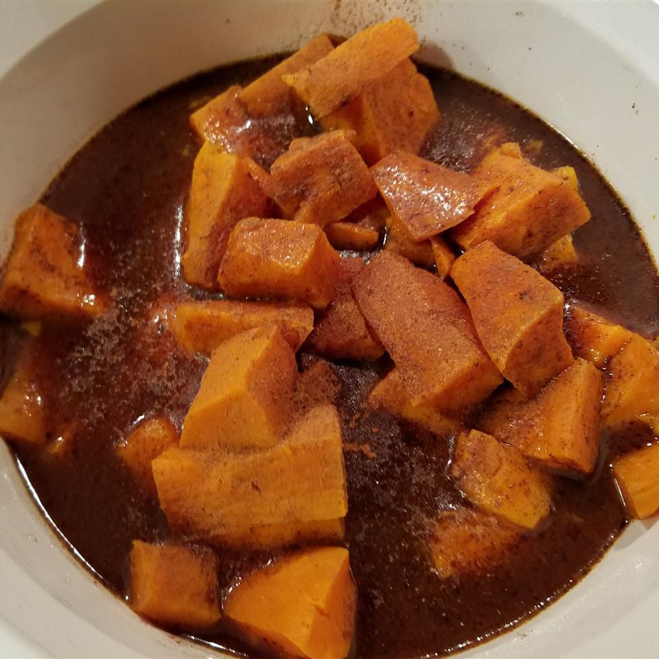 Spiced Sweet Potatoes in Pressure Cooker