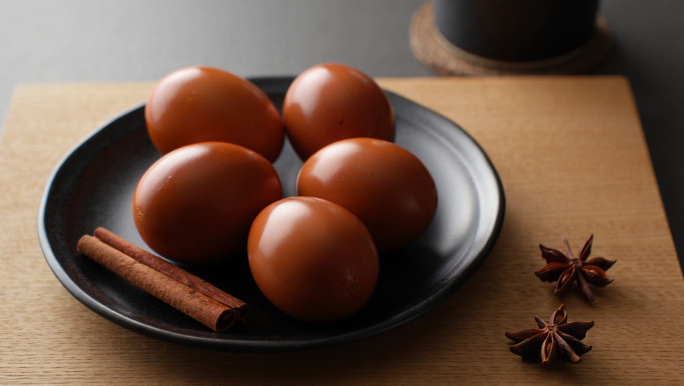 Spiced Tea Marinated Eggs