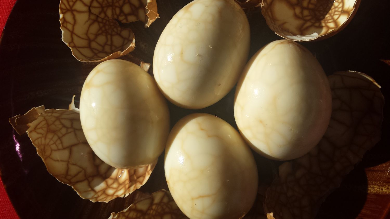 Spiced Tea Marinated Eggs