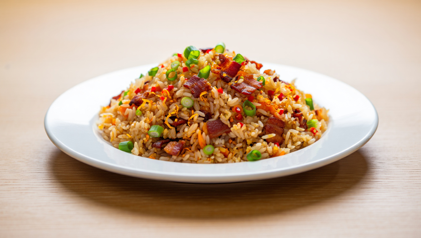 Spicy Bacon Fried Rice