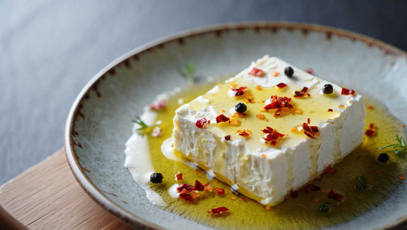 Spicy Baked Feta Cheese
