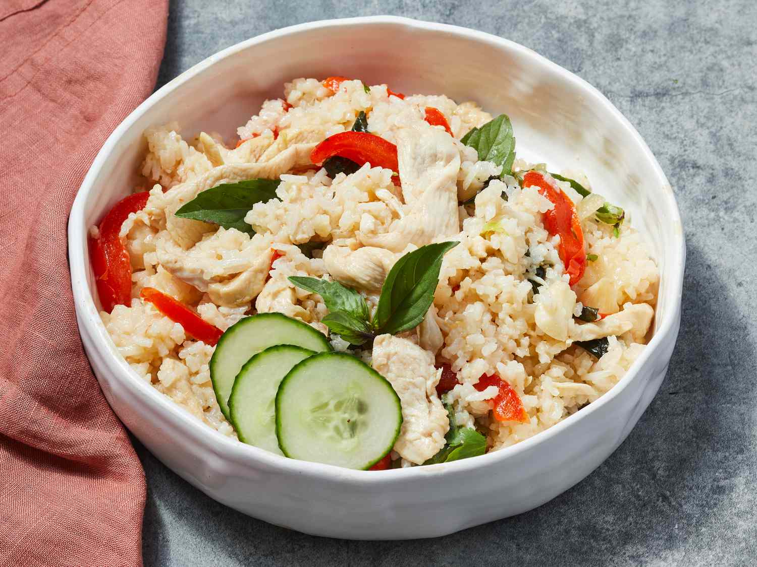 Spicy Basil Chicken Fried Rice