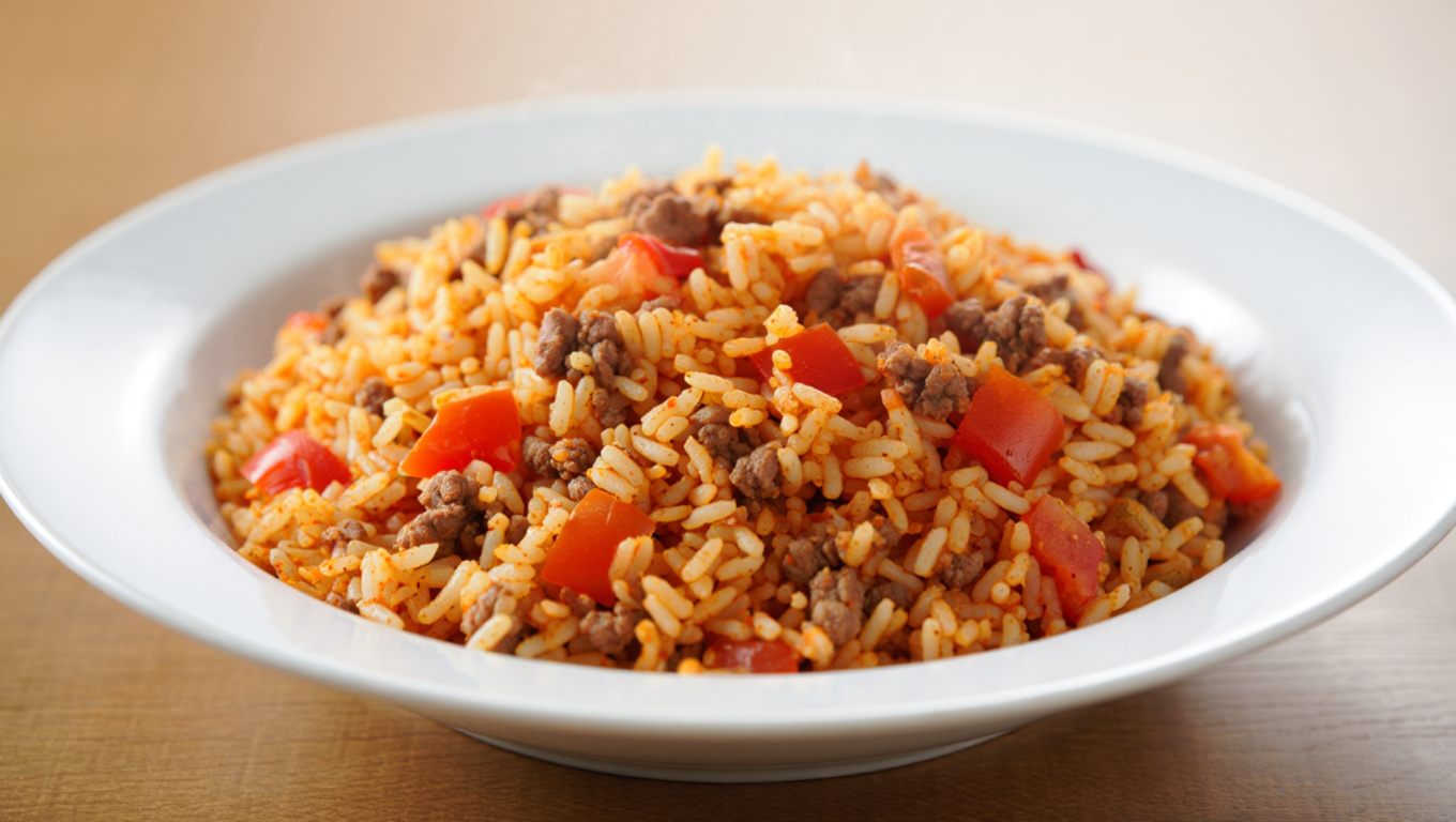 Spicy Beef Spanish Rice