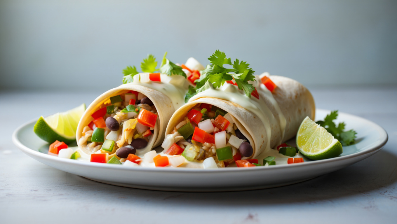Spicy Black Bean Burritos