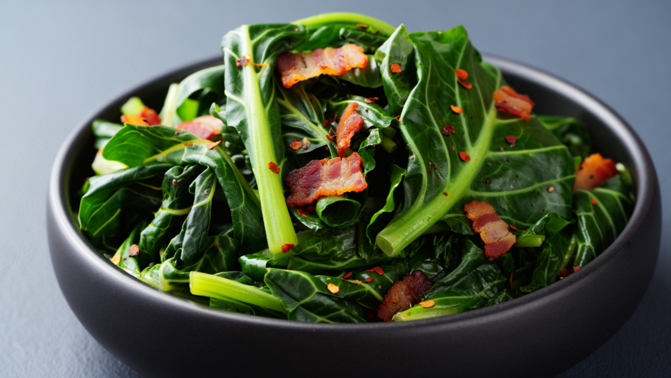 Spicy Brazilian Collard Greens