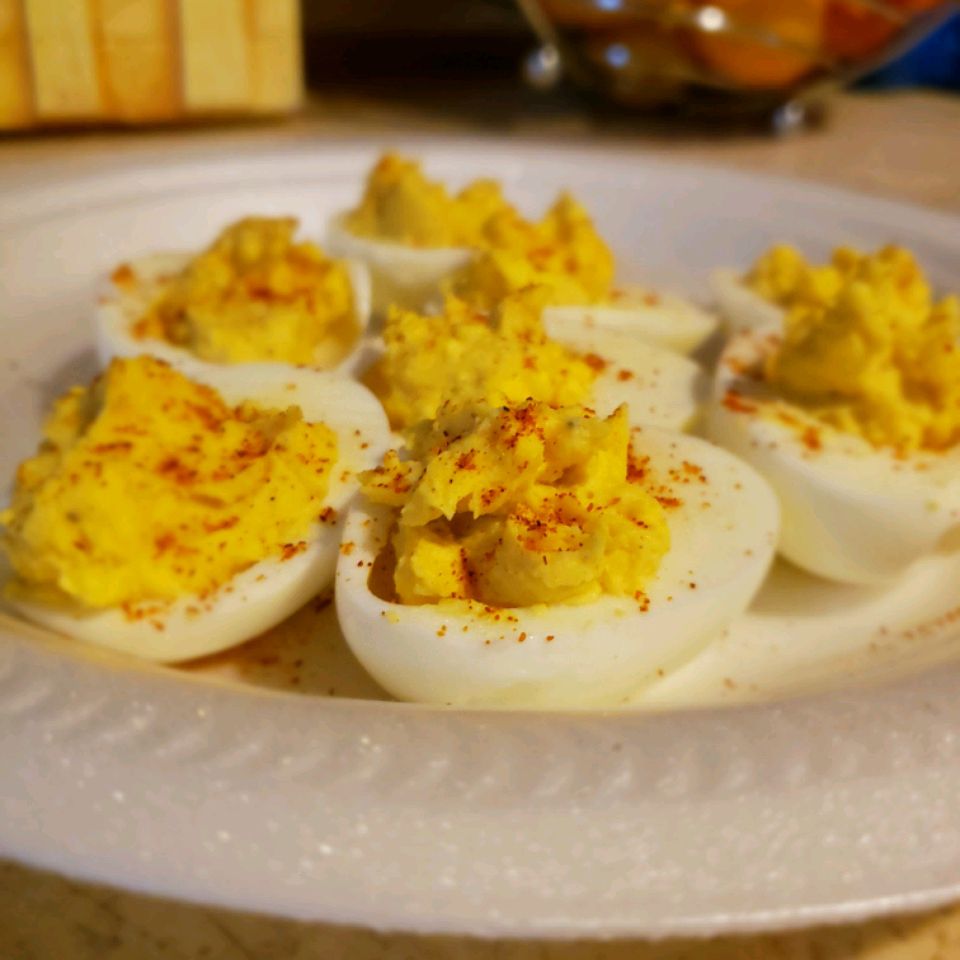 Spicy Cajun Deviled Eggs