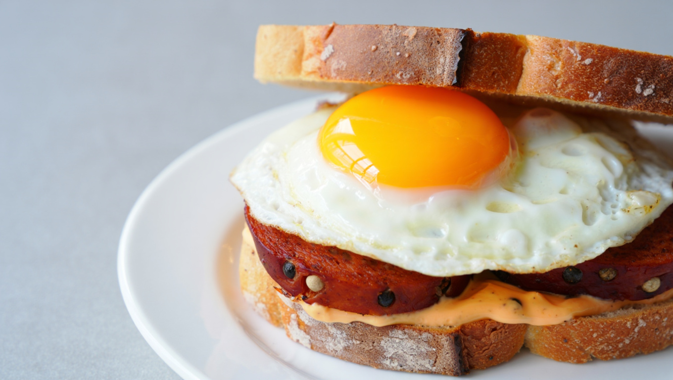 Spicy Cajun Egg Sandwich