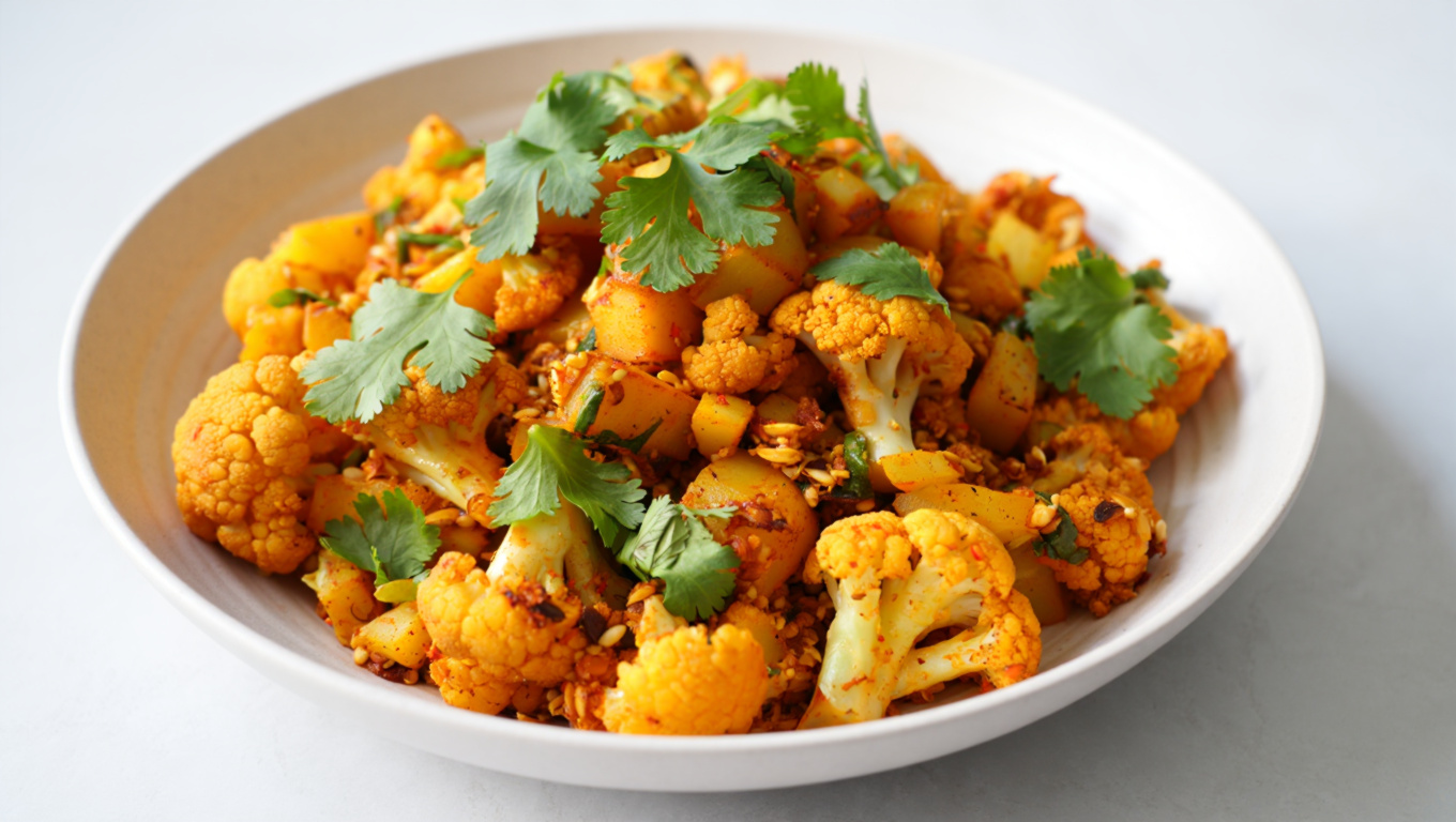 Spicy Cauliflower Potato Stir-Fry