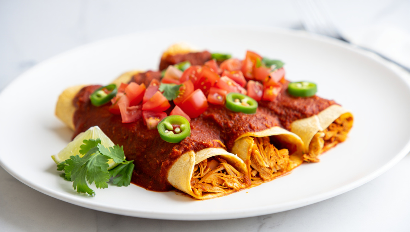 Spicy Chicken Enchiladas