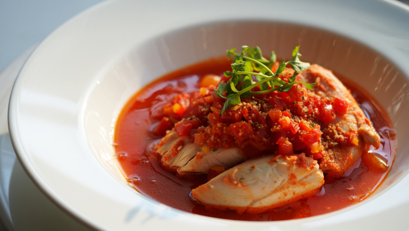 Spicy Chicken in Tomato Sauce