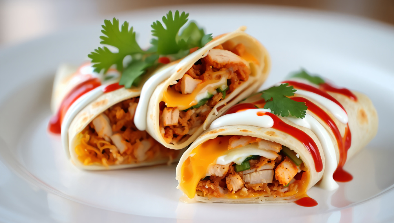 Spicy Chicken Wraps
