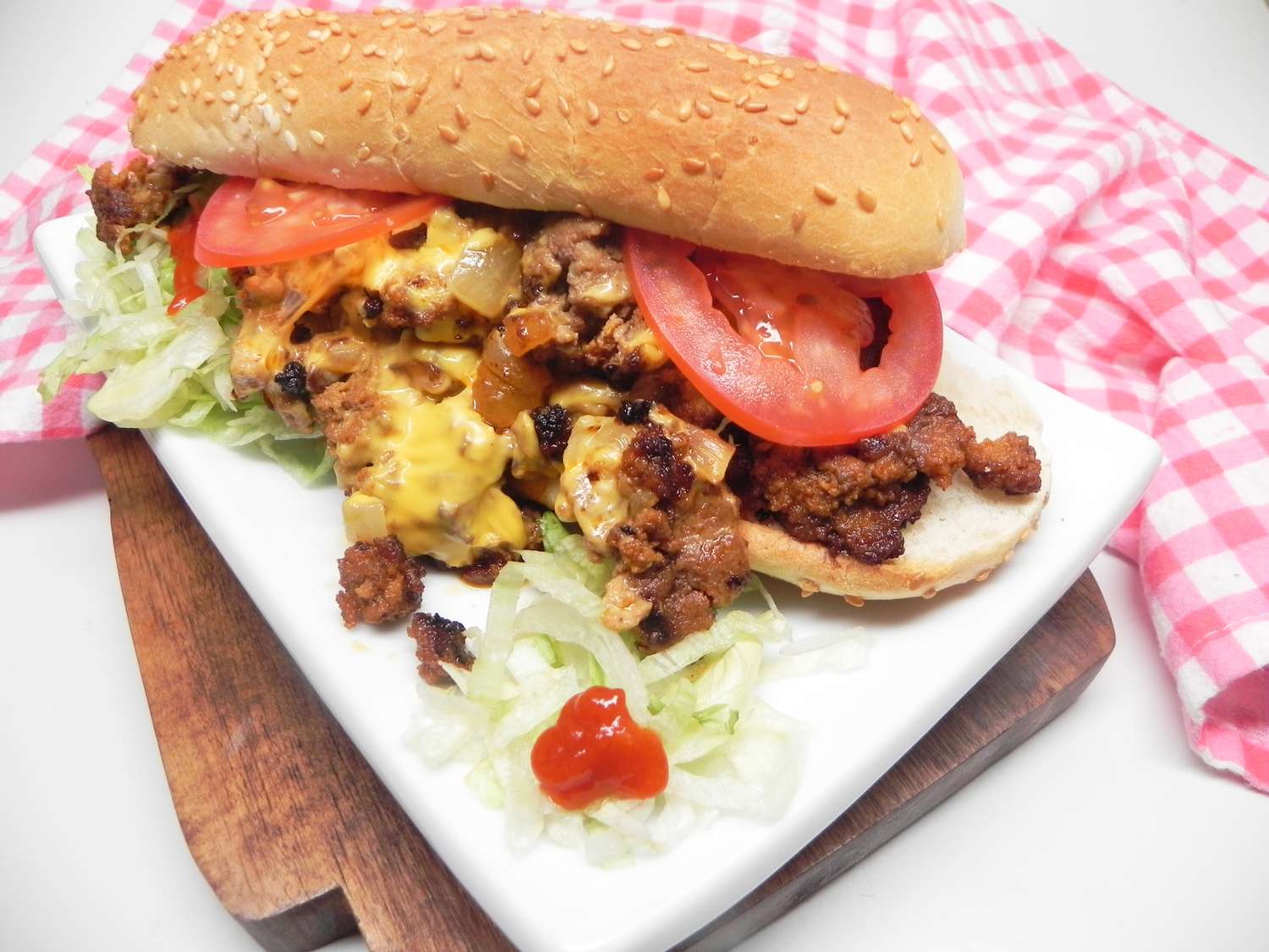 Spicy Chopped Cheese Melt