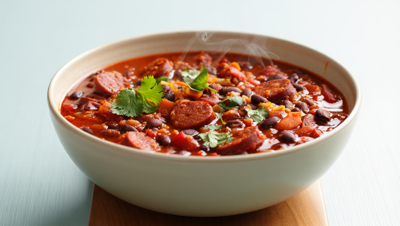 Spicy Chorizo Black Bean Chili