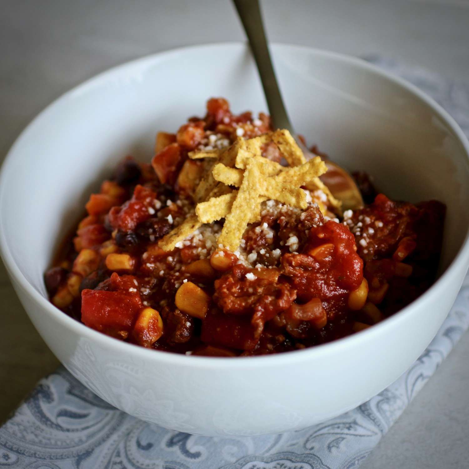 Spicy Chorizo Black Bean Chili