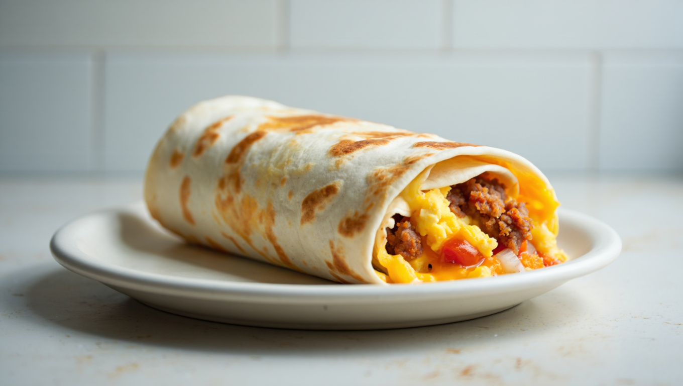Spicy Chorizo Breakfast Wrap