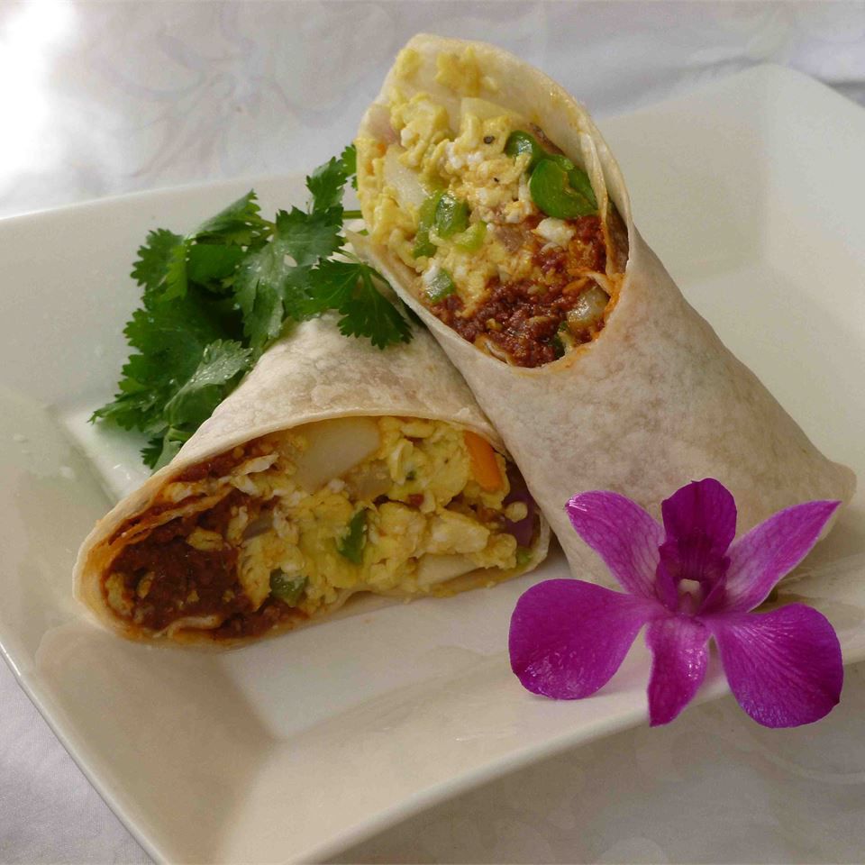 Spicy Chorizo Breakfast Wrap