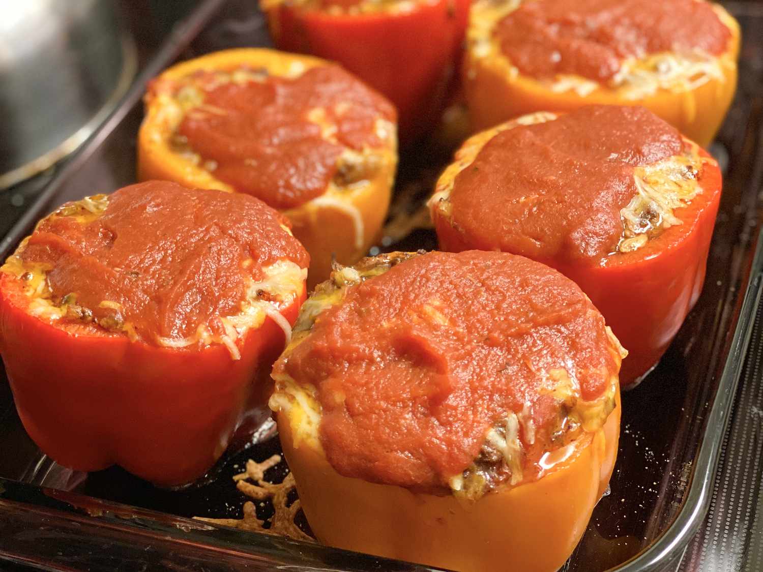 Spicy Chorizo Stuffed Peppers