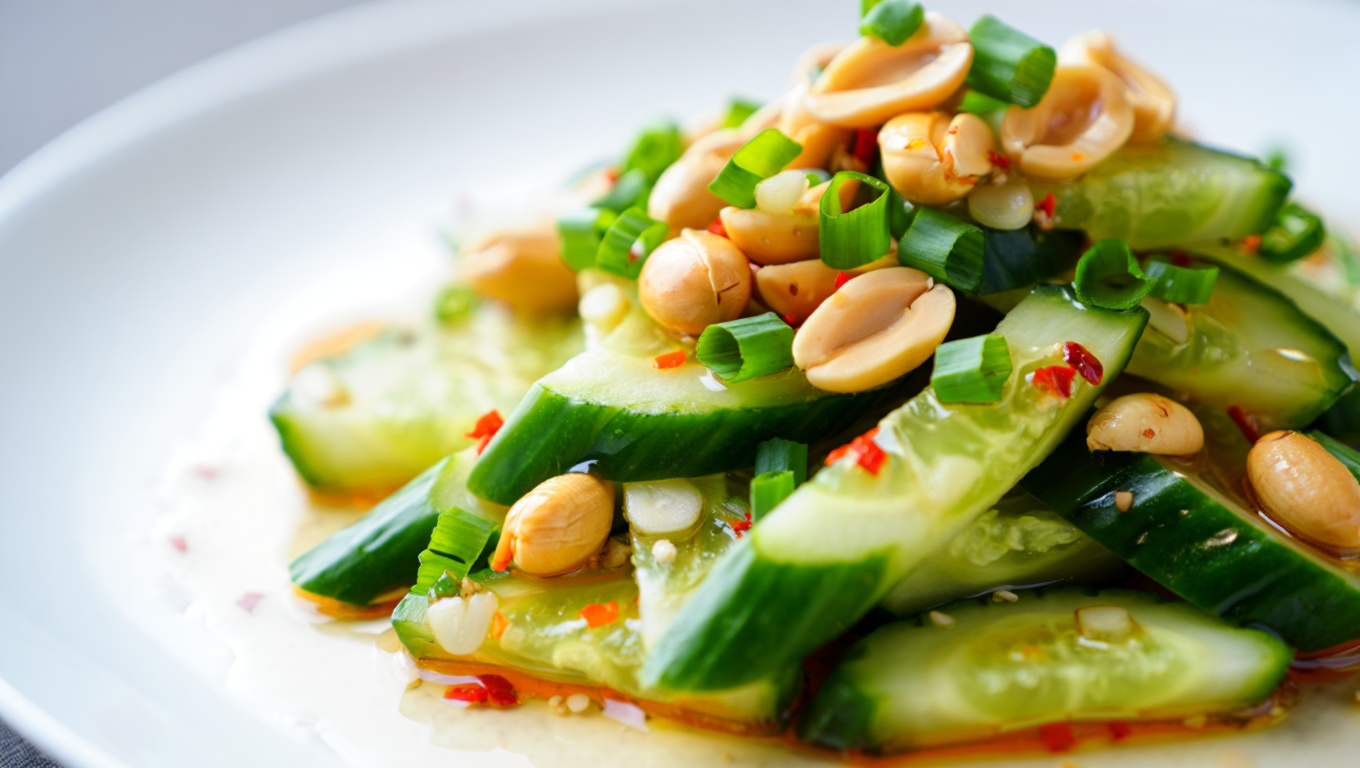 Spicy Cucumber Peanut Salad