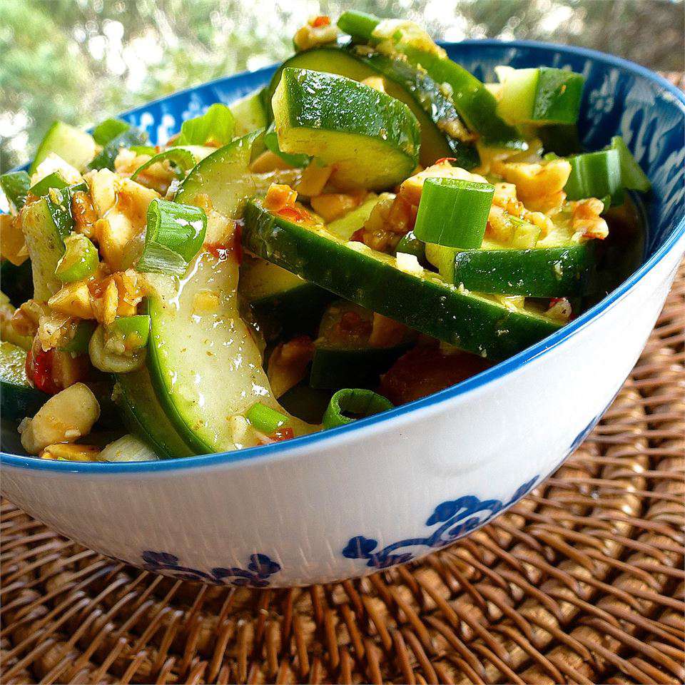 Spicy Cucumber Peanut Salad