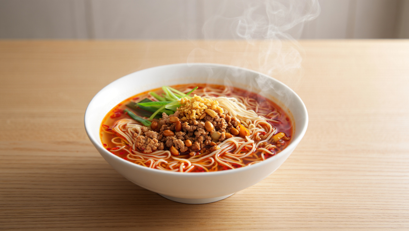Spicy Dan Dan Noodle Soup