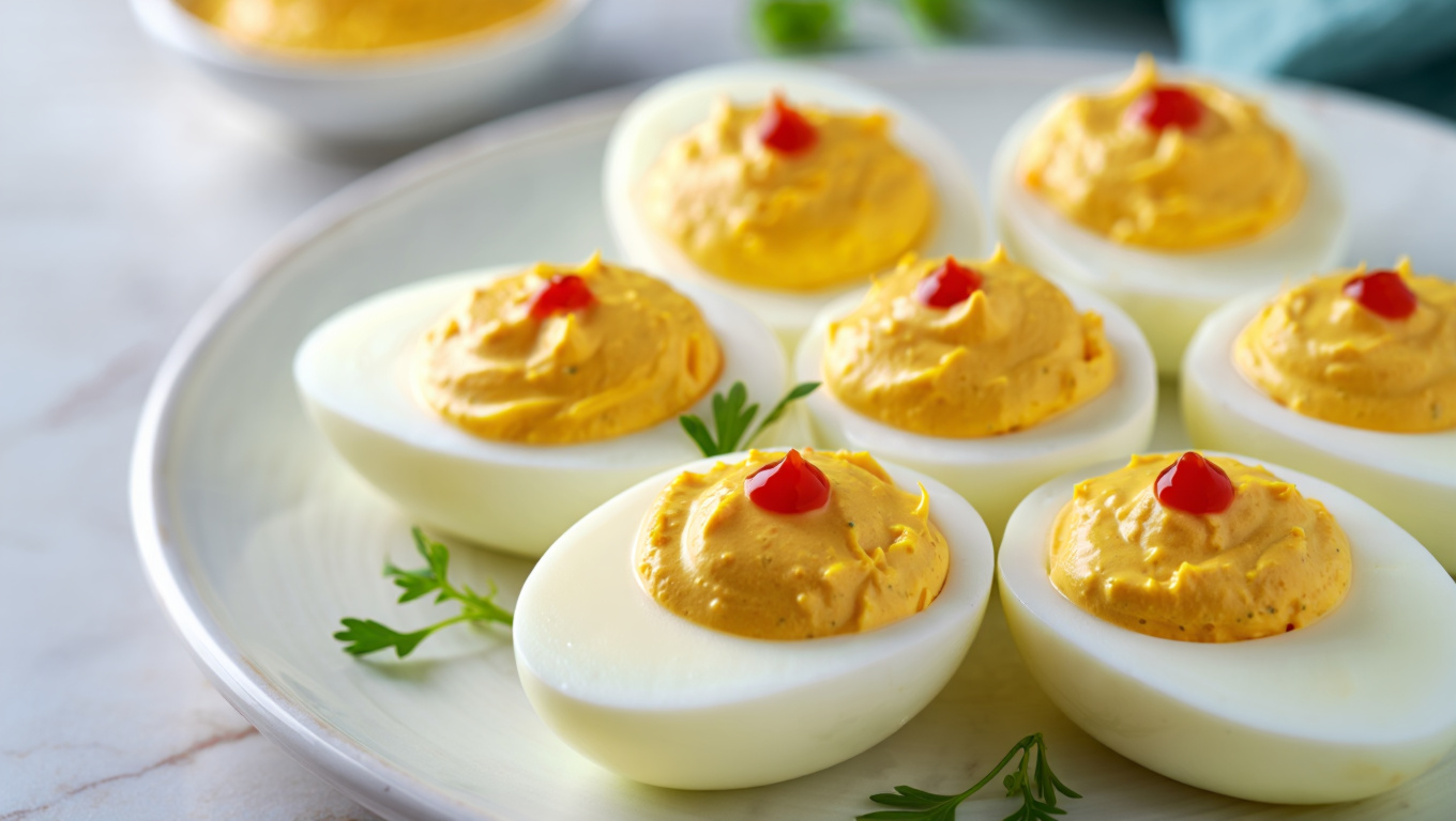 Spicy Deviled Eggs