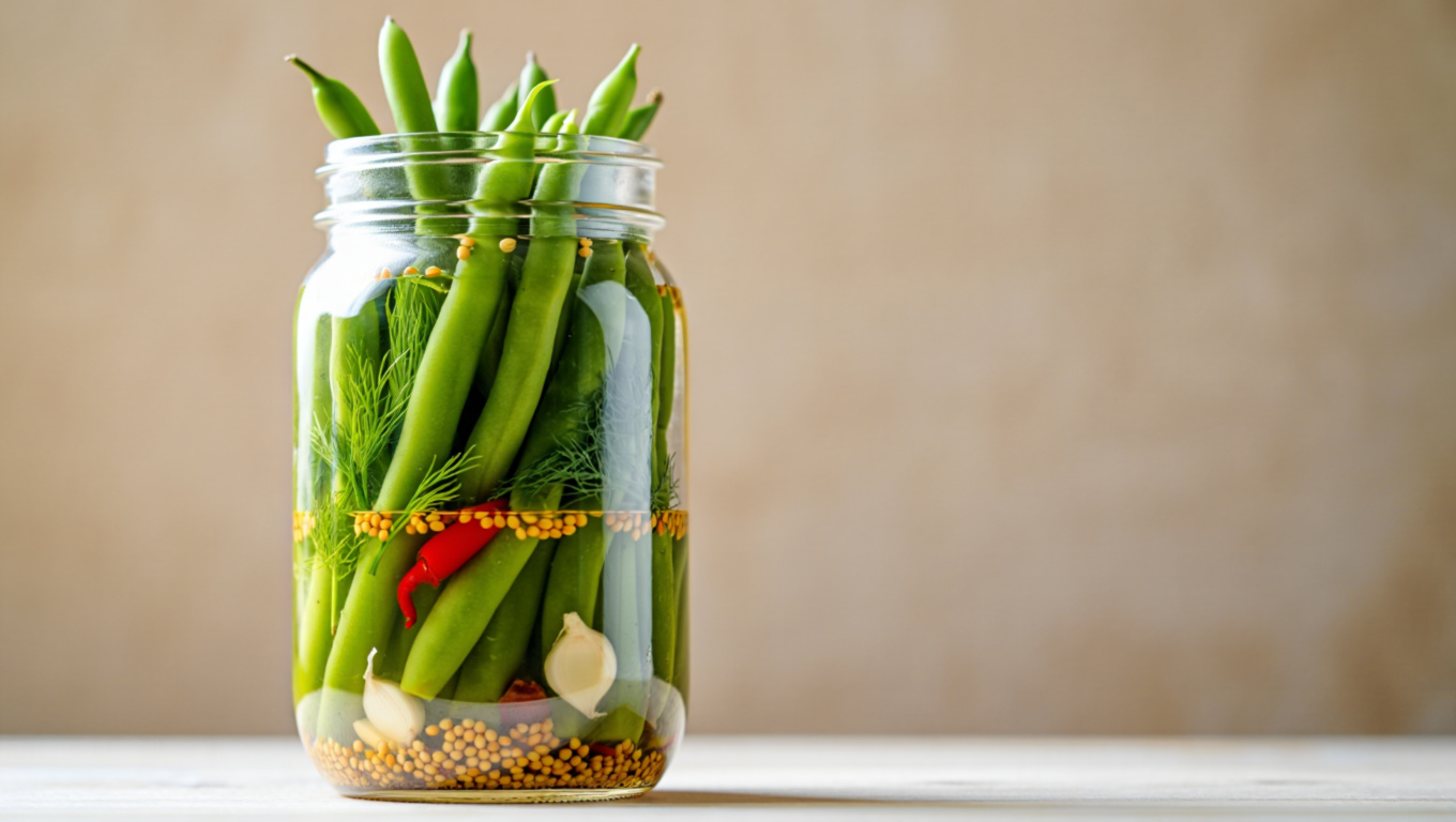 Spicy Dilled Green Beans
