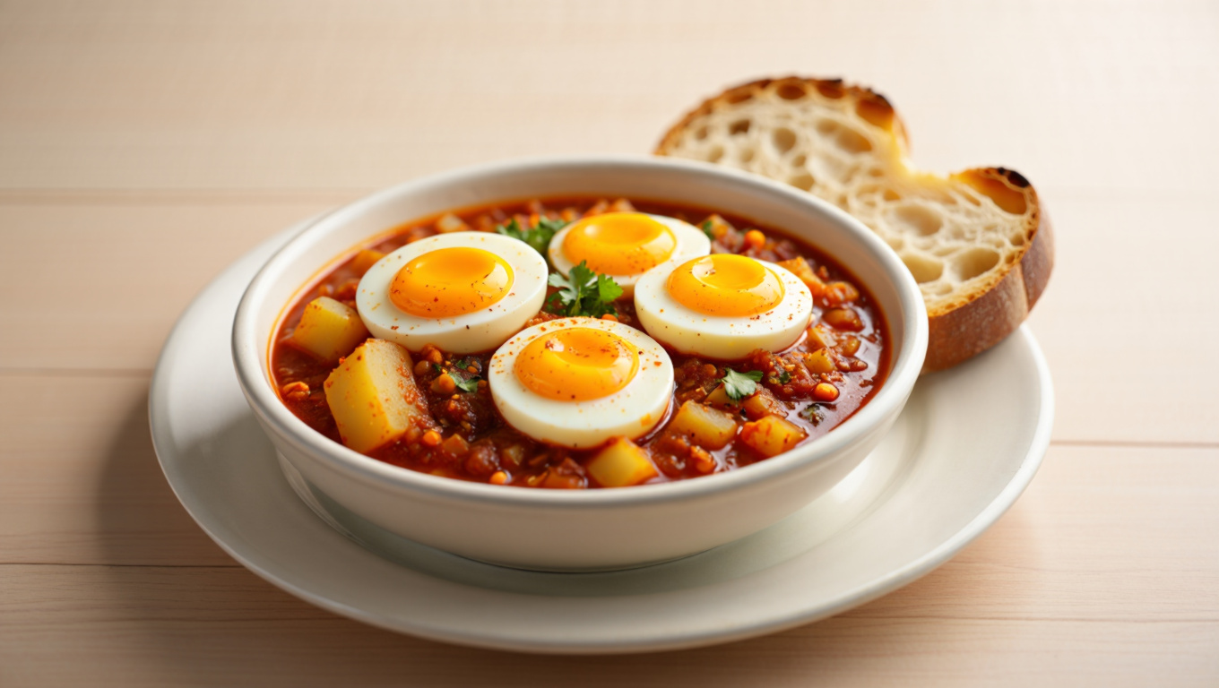 Spicy Egg and Potato Stew