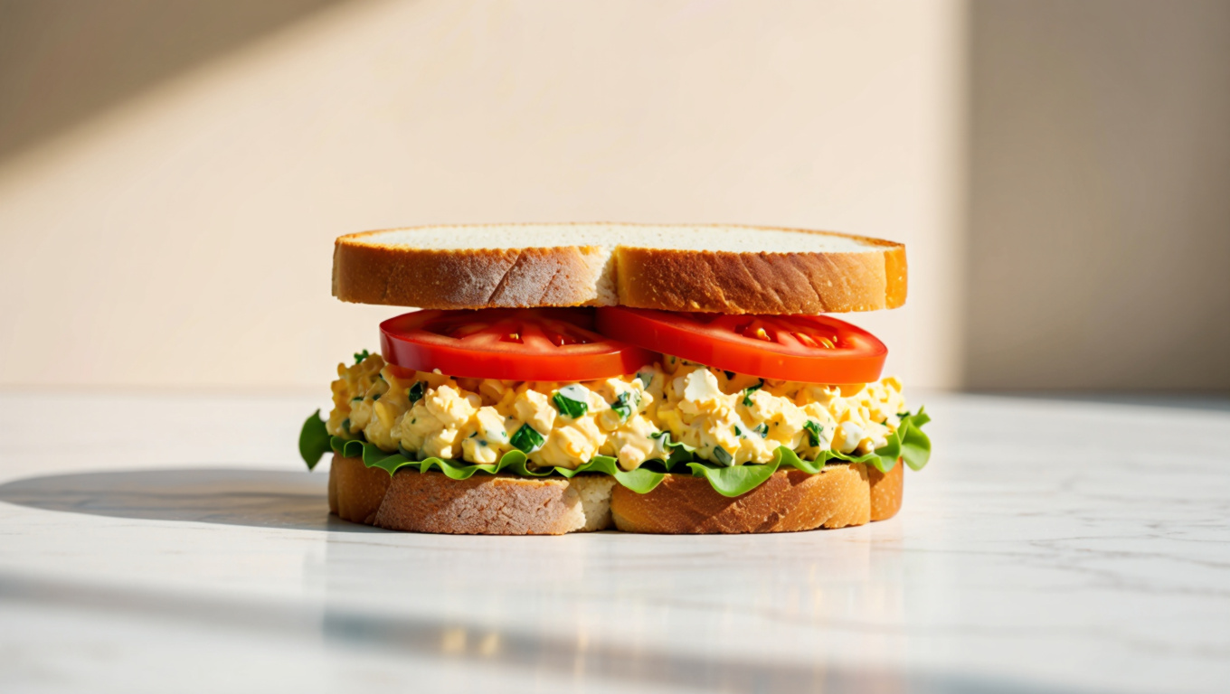 Spicy Egg Salad Sandwich