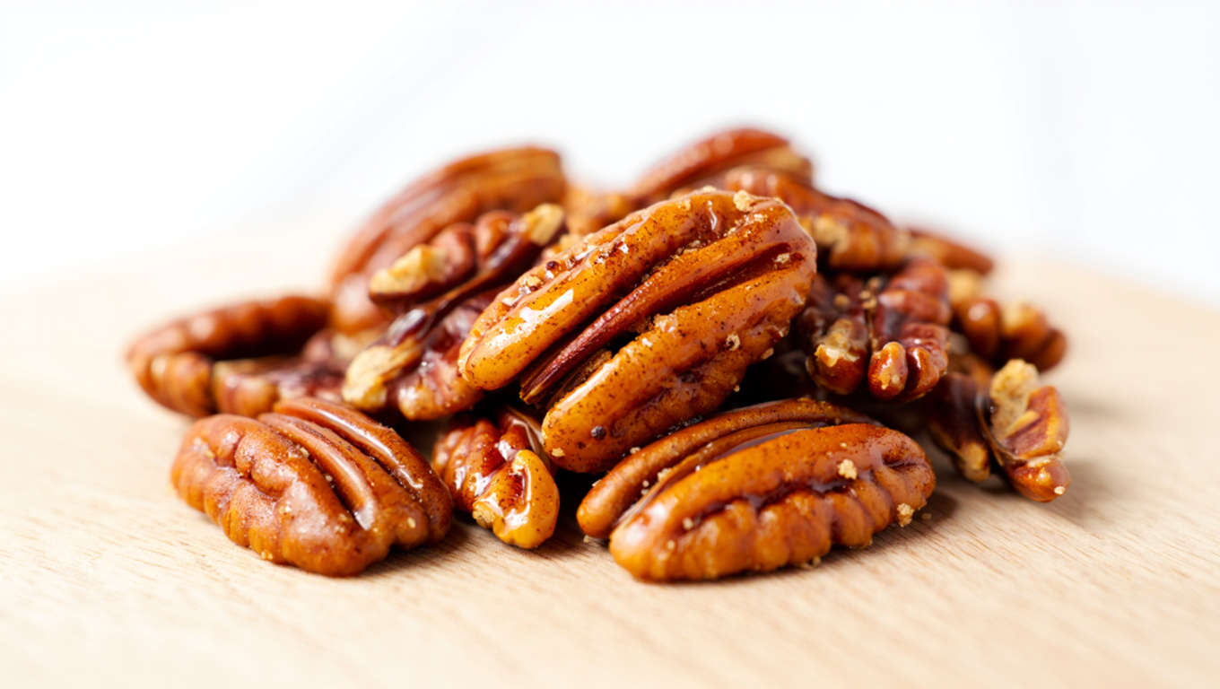 Spicy Glazed Pecans