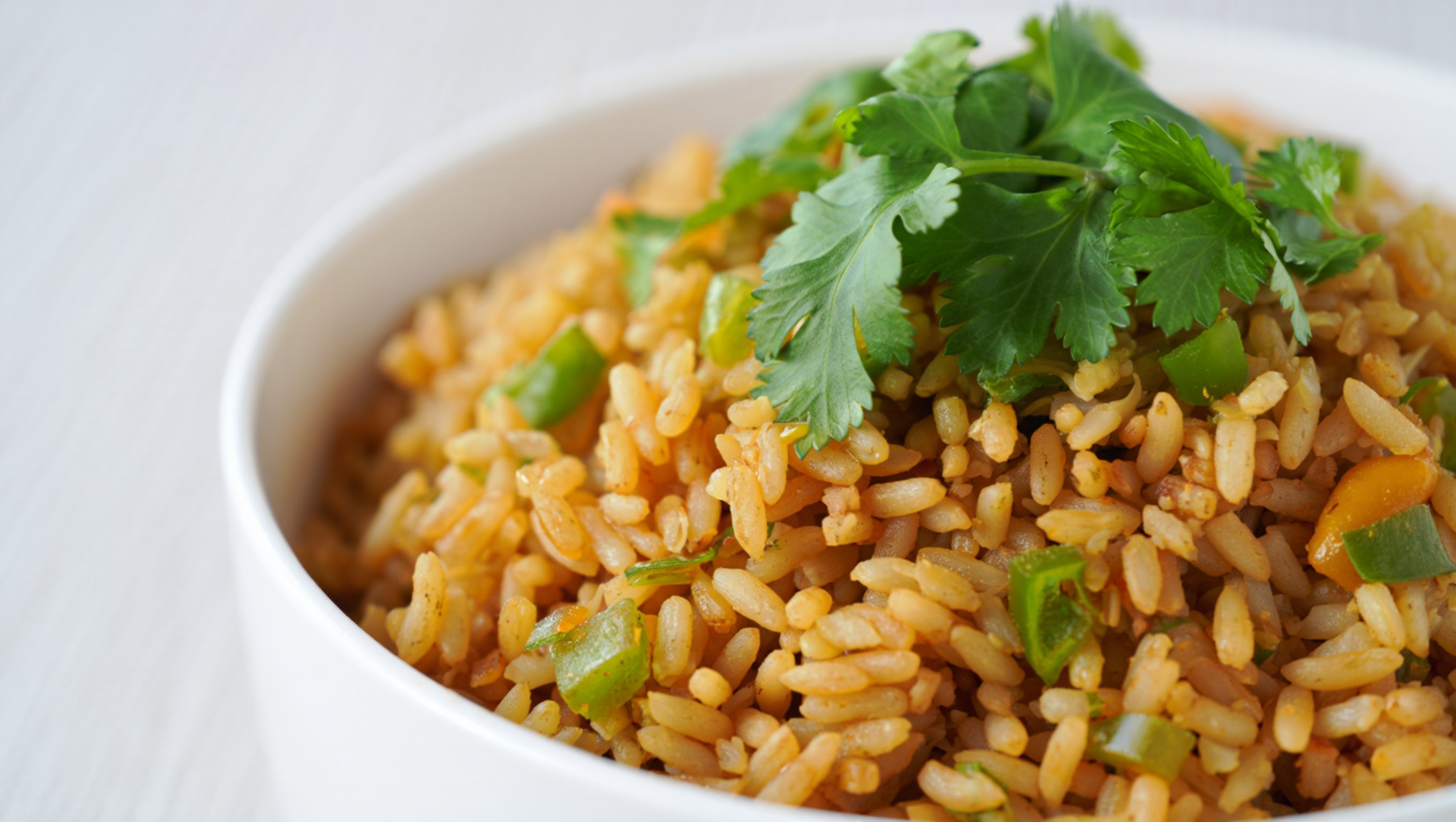 Spicy Green Rice with Jalapenos