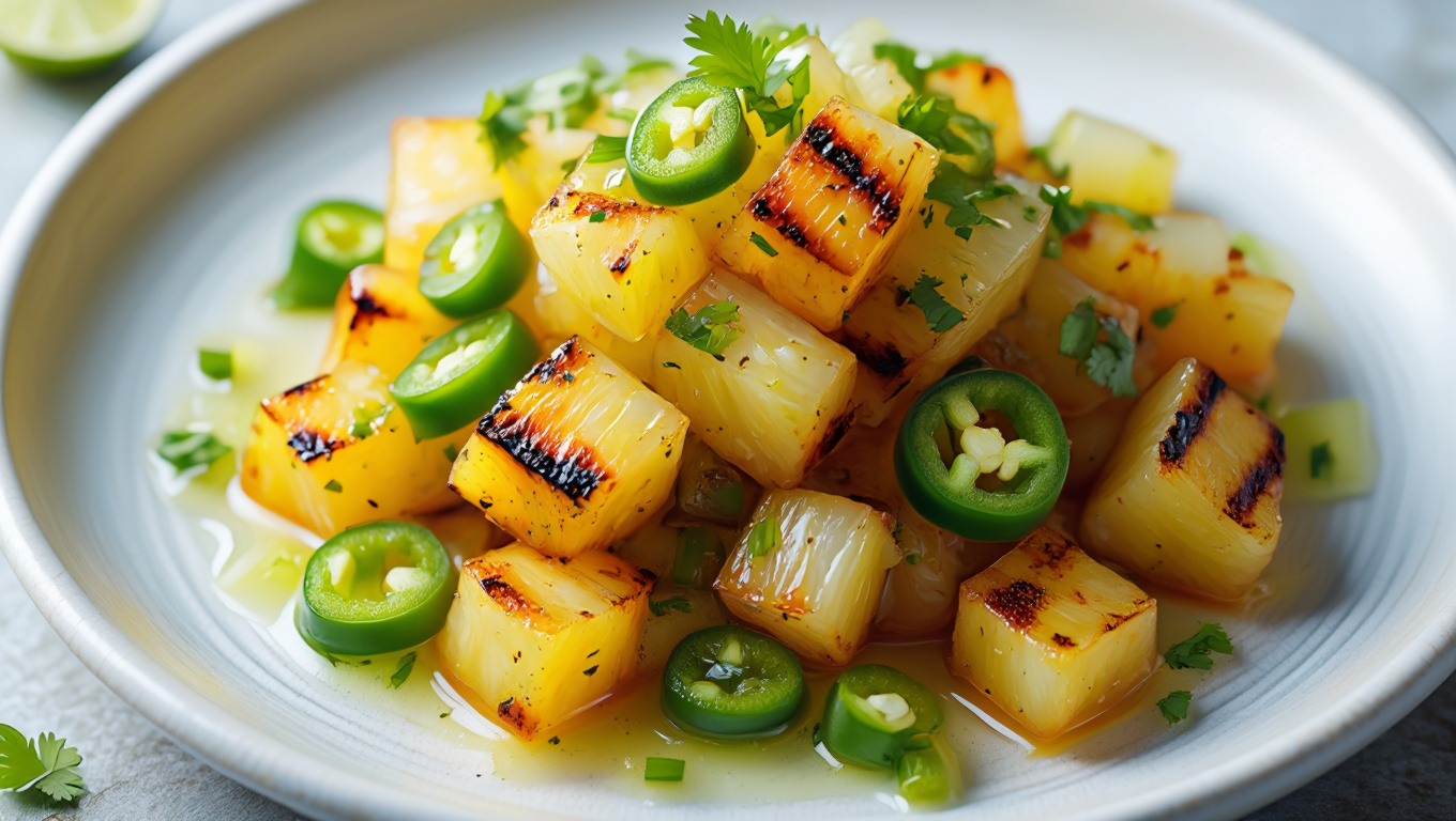 Spicy Grilled Pineapple Relish