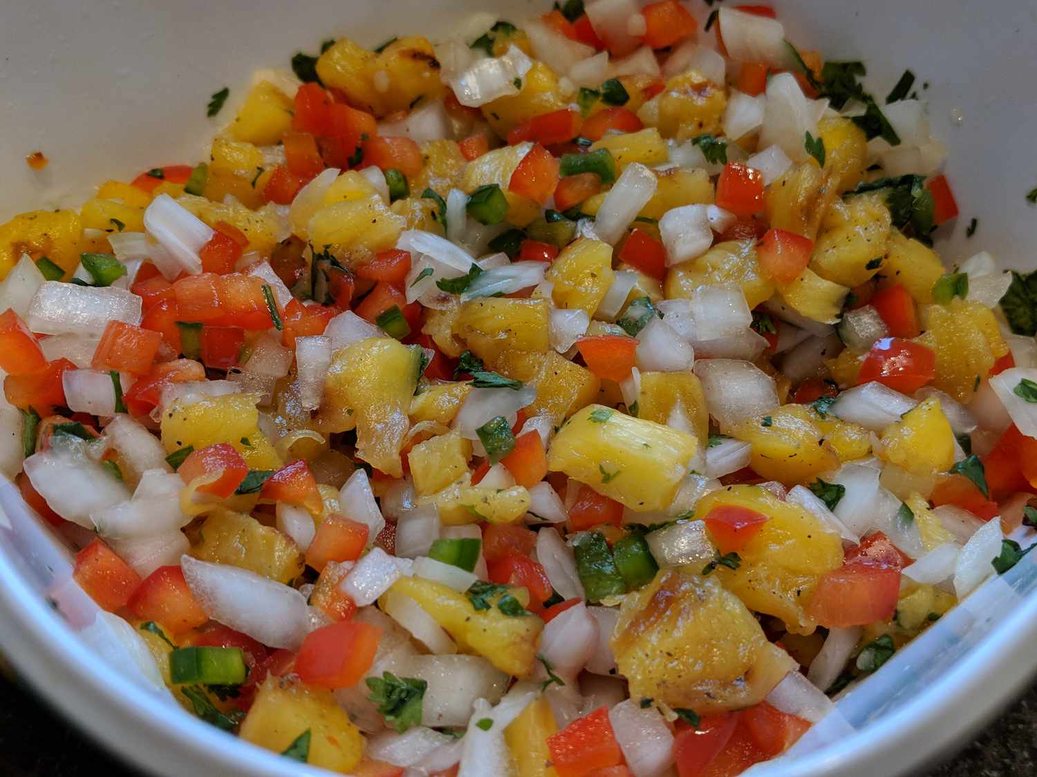 Spicy Grilled Pineapple Relish