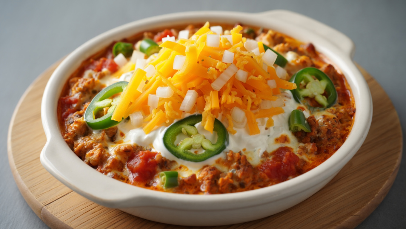 Spicy Ground Turkey Dip