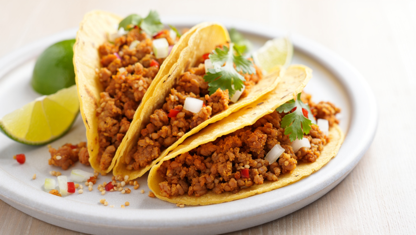 Spicy Ground Turkey Tacos