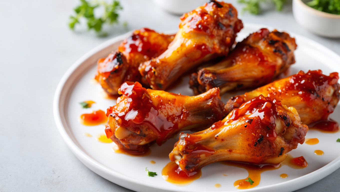 Spicy Honey Grilled Wings