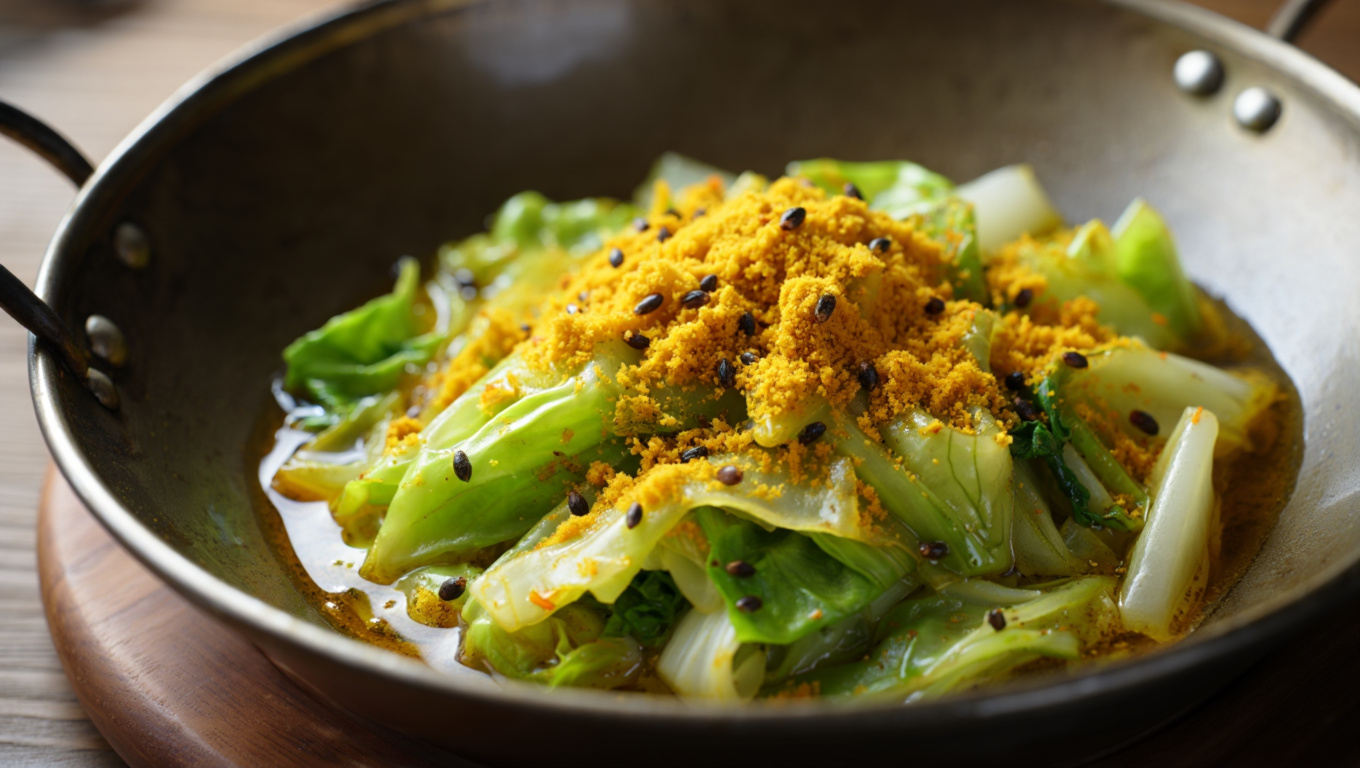 Spicy Indian Cabbage Stir-fry