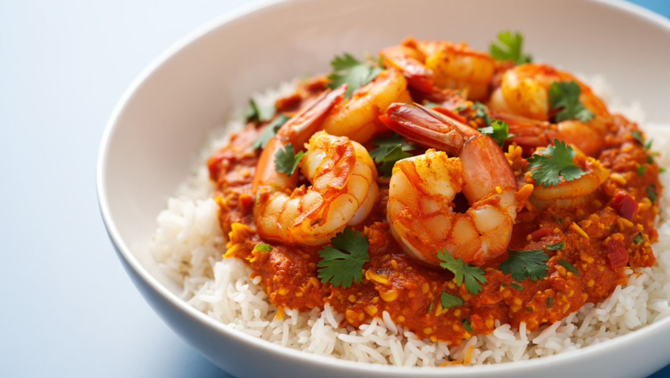 Spicy Indian Shrimp Curry