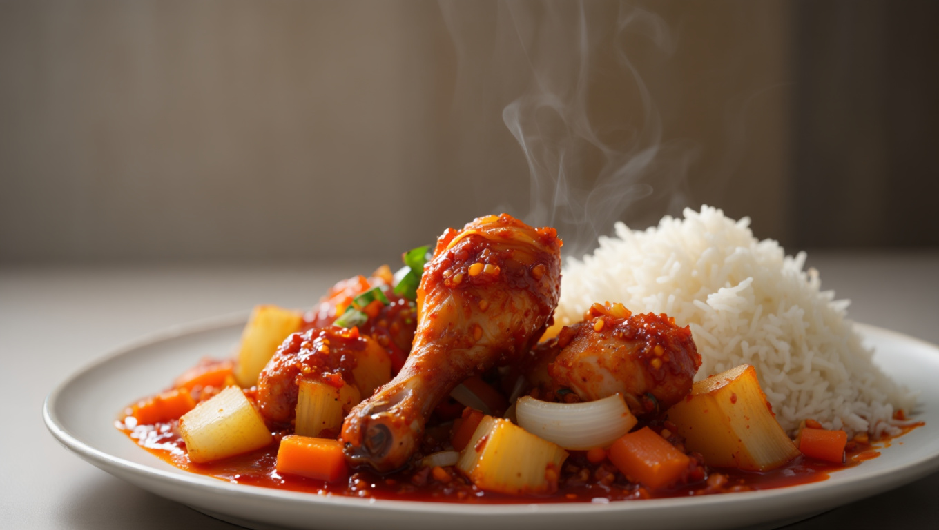 Spicy Korean Chicken and Potatoes