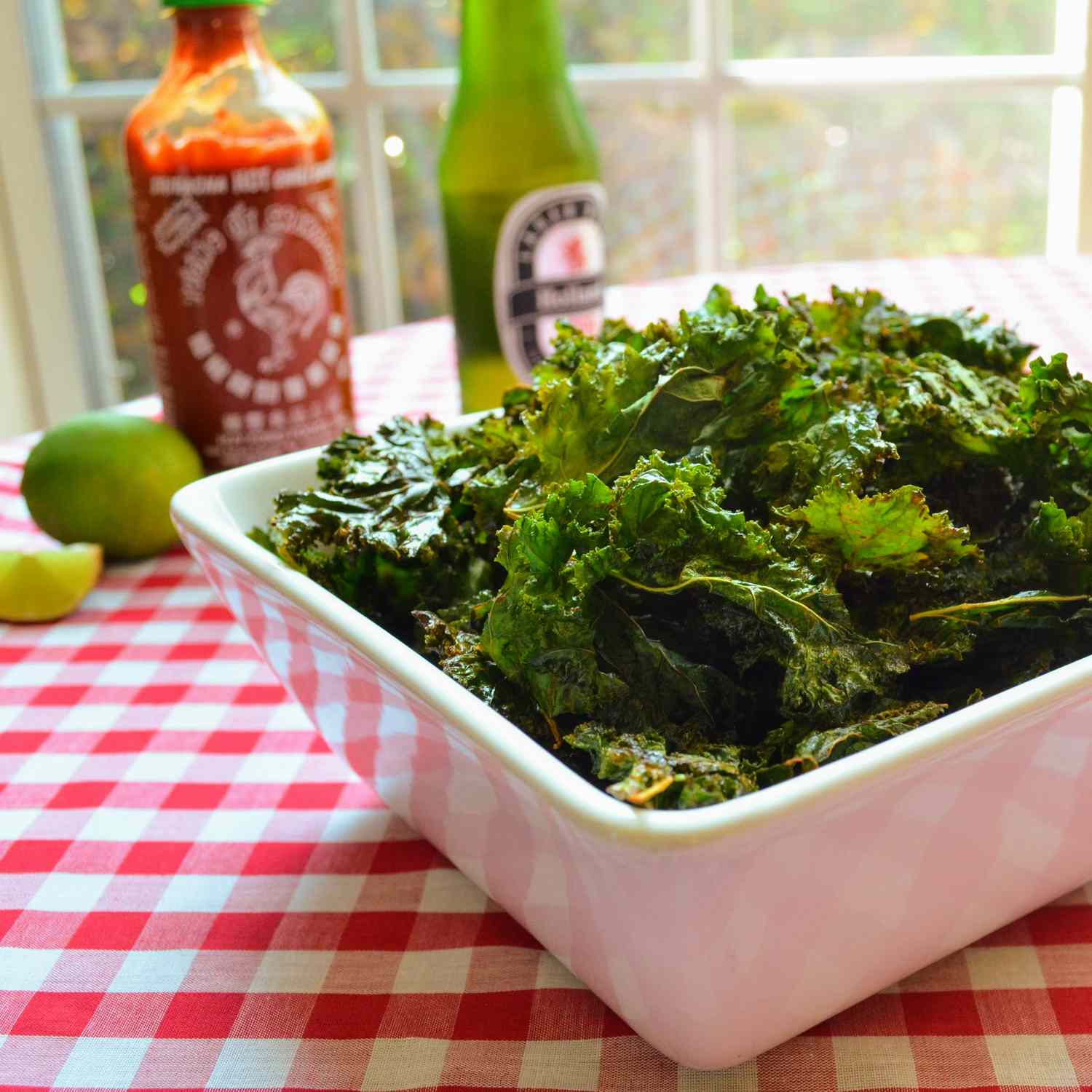 Spicy Lime Kale Chips